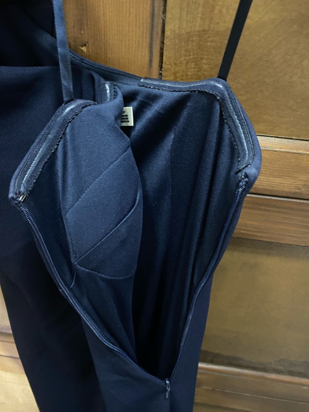 Eliza J Blue one shoulder dress with bow size 0P - Picture 8 of 10